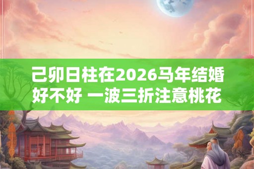 己卯日柱在2026马年结婚好不好 一波三折注意桃花 己卯日柱在2026马年结婚好不好 一波三折注意桃花