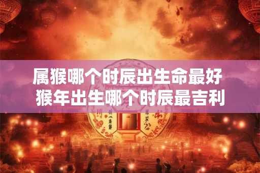 属猴哪个时辰出生命最好 猴年出生哪个时辰最吉利