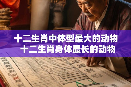 十二生肖中体型最大的动物  十二生肖身体最长的动物