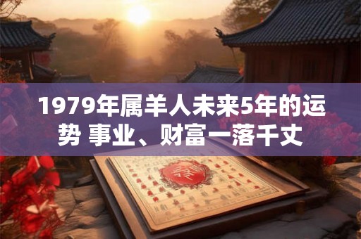 1979年属羊人未来5年的运势 事业、财富一落千丈