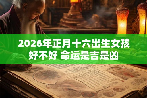 2026年正月十六出生女孩好不好 命运是吉是凶 2026年正月十六出生女孩好不好 命运是吉是凶