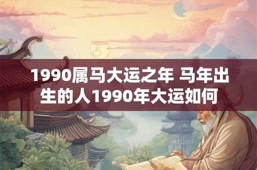 1990属马大运之年 马年出生的人1990年大运如何 1990属马大运之年 马年出生的人1990年大运如何