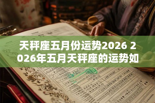 天秤座五月份运势2026 2026年五月天秤座的运势如何