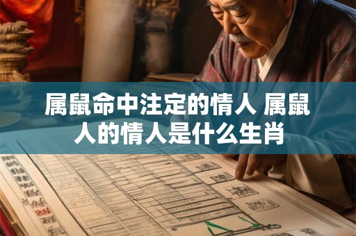 属鼠命中注定的情人 属鼠人的情人是什么生肖 属鼠命中注定的情人 属鼠人的情人是什么生肖