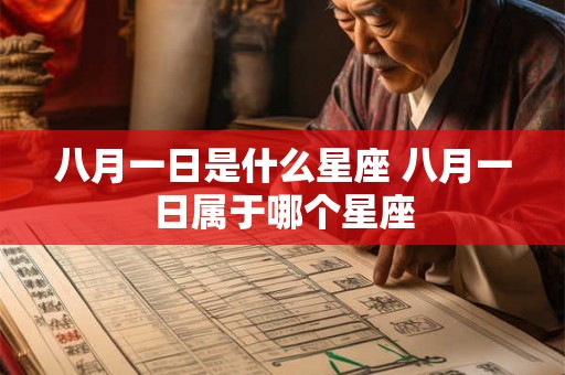 八月一日是什么星座 八月一日属于哪个星座