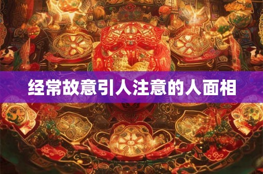 经常故意引人注意的人面相 经常故意引人注意的人面相