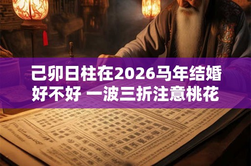 己卯日柱在2026马年结婚好不好 一波三折注意桃花 己卯日柱在2026马年结婚好不好 一波三折注意桃花
