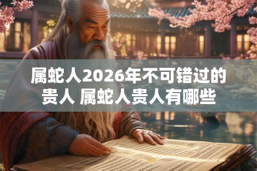 属蛇人2026年不可错过的贵人 属蛇人贵人有哪些