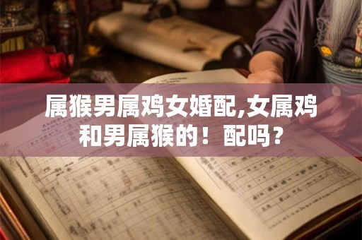 属猴男属鸡女婚配,女属鸡和男属猴的！配吗？