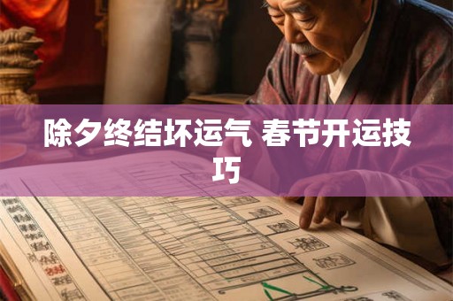 除夕终结坏运气 春节开运技巧