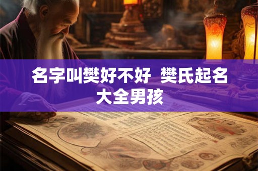 名字叫樊好不好  樊氏起名大全男孩