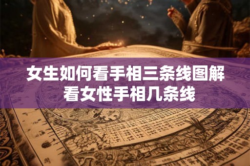 女生如何看手相三条线图解  看女性手相几条线