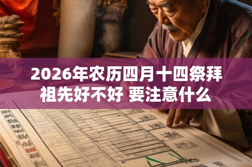 2026年农历四月十四祭拜祖先好不好 要注意什么