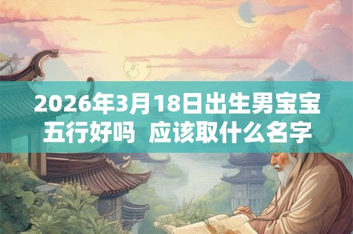 2026年3月18日出生男宝宝五行好吗  应该取什么名字
