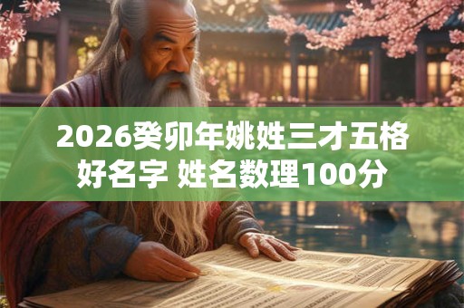 2026癸卯年姚姓三才五格好名字 姓名数理100分