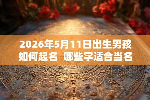 2026年5月11日出生男孩如何起名  哪些字适合当名字