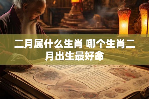 二月属什么生肖 哪个生肖二月出生最好命
