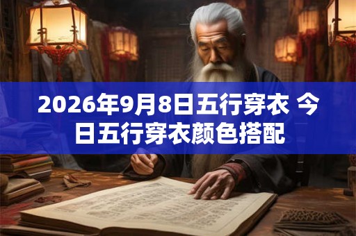 2026年9月8日五行穿衣 今日五行穿衣颜色搭配