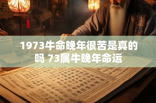 1973牛命晚年很苦是真的吗 73属牛晚年命运