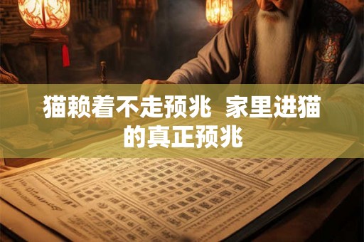 猫赖着不走预兆  家里进猫的真正预兆