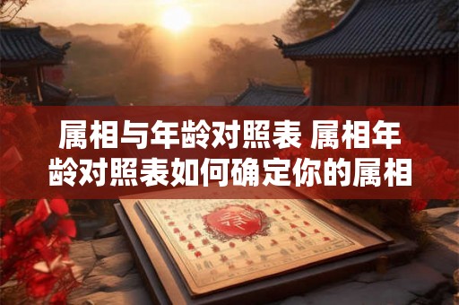 属相与年龄对照表 属相年龄对照表如何确定你的属相