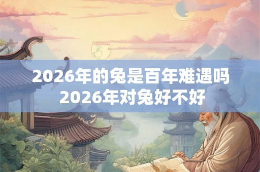 2026年的兔是百年难遇吗 2026年对兔好不好 2026年的兔是百年难遇吗 2026年对兔好不好