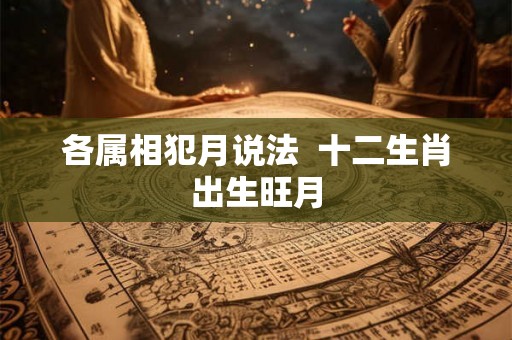 各属相犯月说法  十二生肖出生旺月