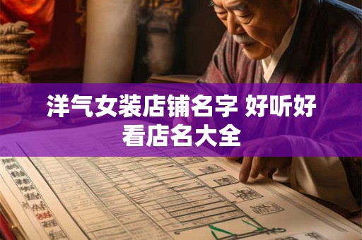 洋气女装店铺名字 好听好看店名大全 洋气女装店铺名字 好听好看店名大全