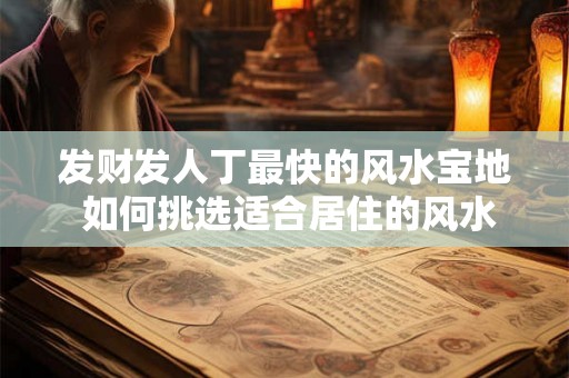 发财发人丁最快的风水宝地 如何挑选适合居住的风水宝地 发财发人丁最快的风水宝地 如何挑选适合居住的风水宝地