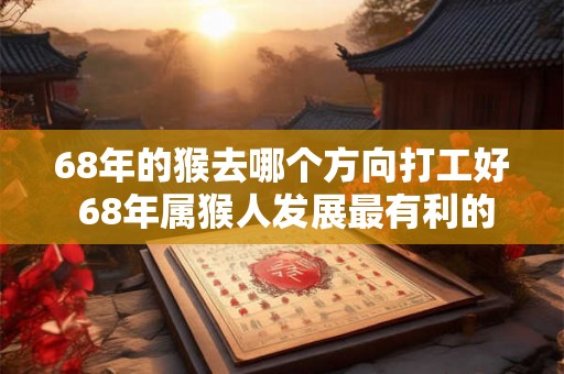 68年的猴去哪个方向打工好 68年属猴人发展最有利的方位