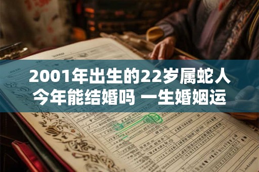 2001年出生的22岁属蛇人今年能结婚吗 一生婚姻运势