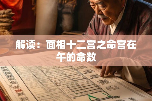 解读：面相十二宫之命宫在午的命数
