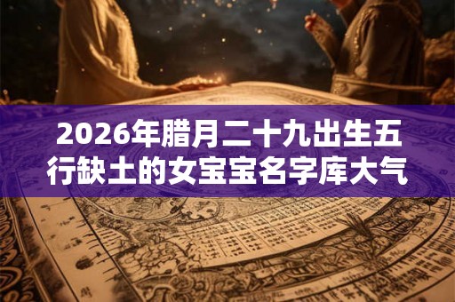 2026年腊月二十九出生五行缺土的女宝宝名字库大气文雅