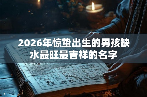 2026年惊蛰出生的男孩缺水最旺最吉祥的名字