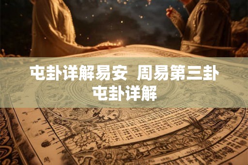 屯卦详解易安  周易第三卦屯卦详解