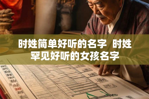 时姓简单好听的名字  时姓罕见好听的女孩名字