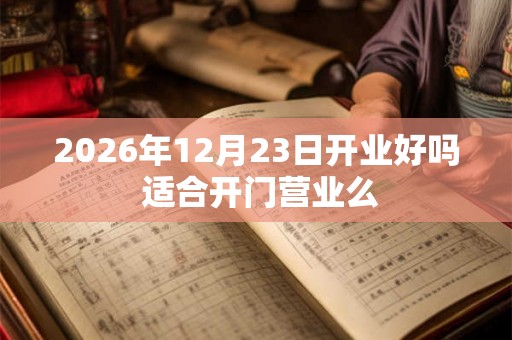 2026年12月23日开业好吗 适合开门营业么 2026年12月23日开业好吗 适合开门营业么