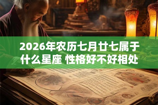 2026年农历七月廿七属于什么星座 性格好不好相处