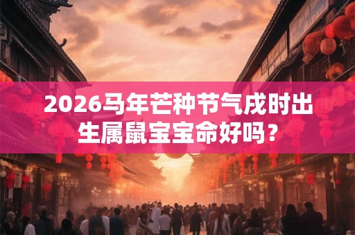 2026马年芒种节气戌时出生属鼠宝宝命好吗? 2026马年芒种节气戌时出生属鼠宝宝命好吗?