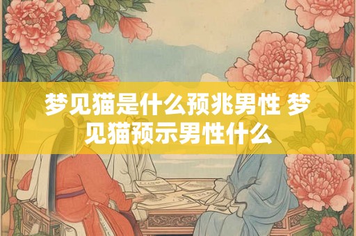 梦见猫是什么预兆男性 梦见猫预示男性什么