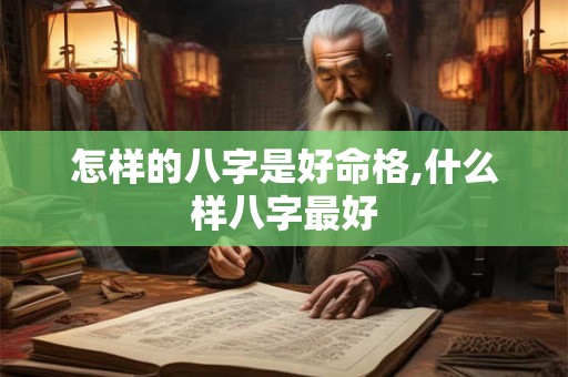 怎样的八字是好命格,什么样八字最好
