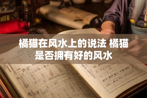 橘猫在风水上的说法 橘猫是否拥有好的风水 橘猫在风水上的说法 橘猫是否拥有好的风水