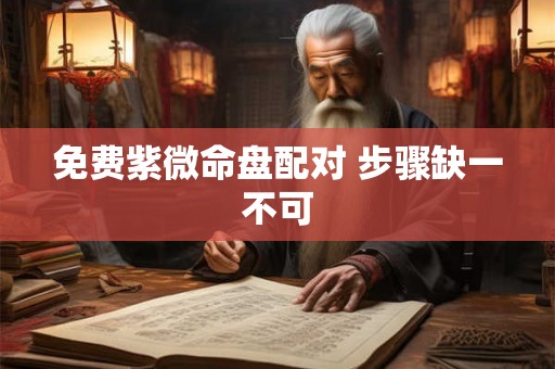 免费紫微命盘配对 步骤缺一不可