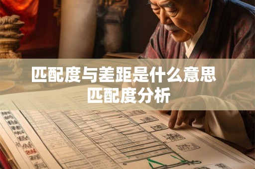匹配度与差距是什么意思  匹配度分析