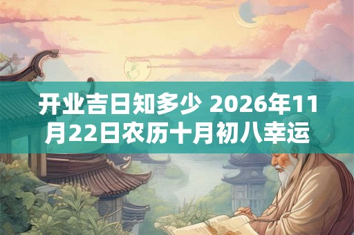 开业吉日知多少 2026年11月22日农历十月初八幸运吗
