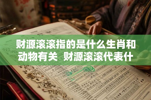 财源滚滚指的是什么生肖和动物有关  财源滚滚代表什么生肖