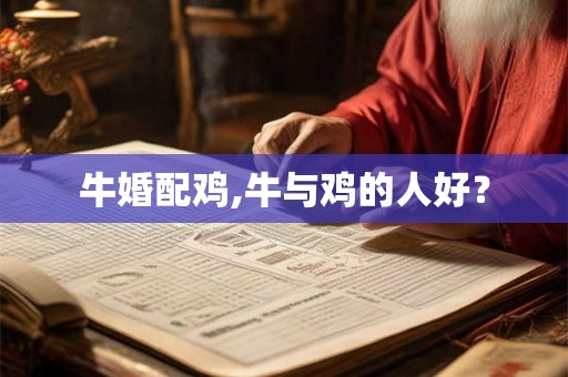 牛婚配鸡,牛与鸡的人好？