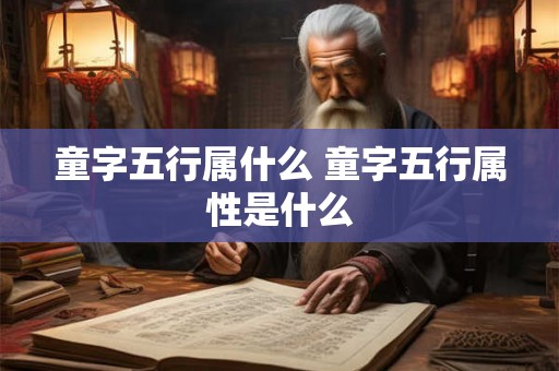 童字五行属什么 童字五行属性是什么