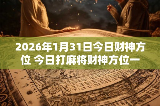 2026年1月31日今日财神方位 今日打麻将财神方位一览表