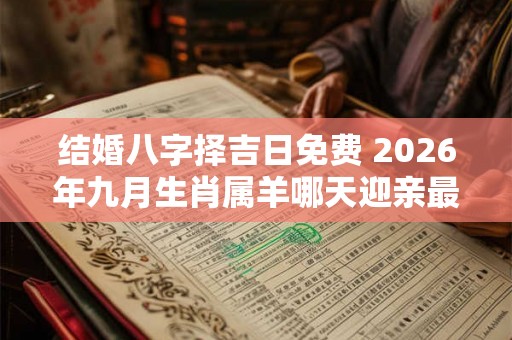 结婚八字择吉日免费 2026年九月生肖属羊哪天迎亲最吉利